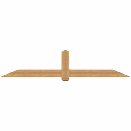 Ekena Millwork Eugene Smooth Timber Gable Bracket, Western Red Cedar, 96"W x 20"H x 5 1/2"D x 5 1/2"F, 5/12 Pitch GBW096X20X0606EUG00SWR